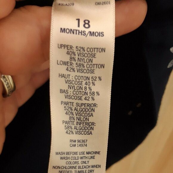 Osh Kosh B'gosh Toddler Girls Pug Dress 18 Months - Picture 5 of 5